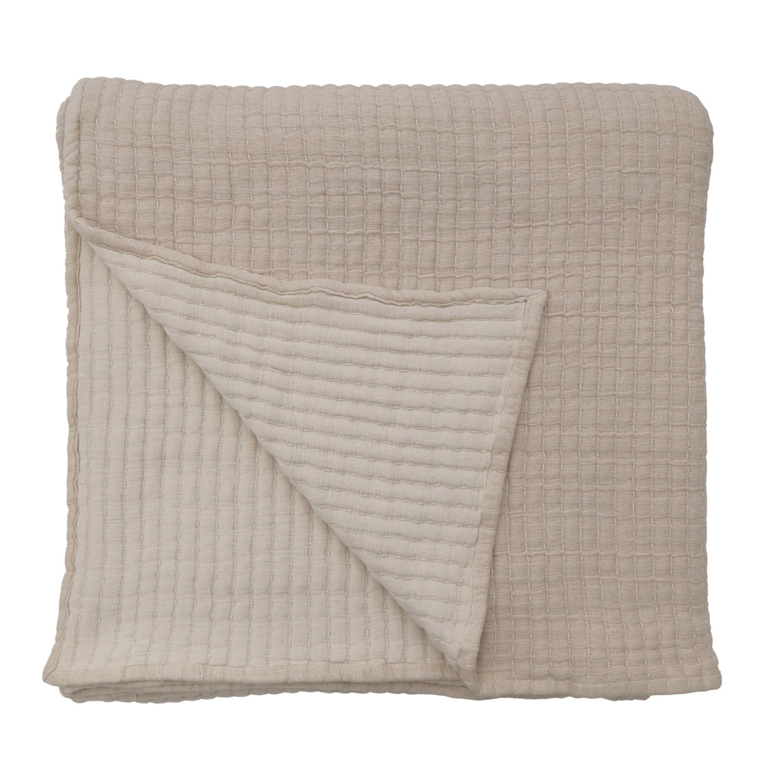 Vancouver Queen Coverlet, Natural