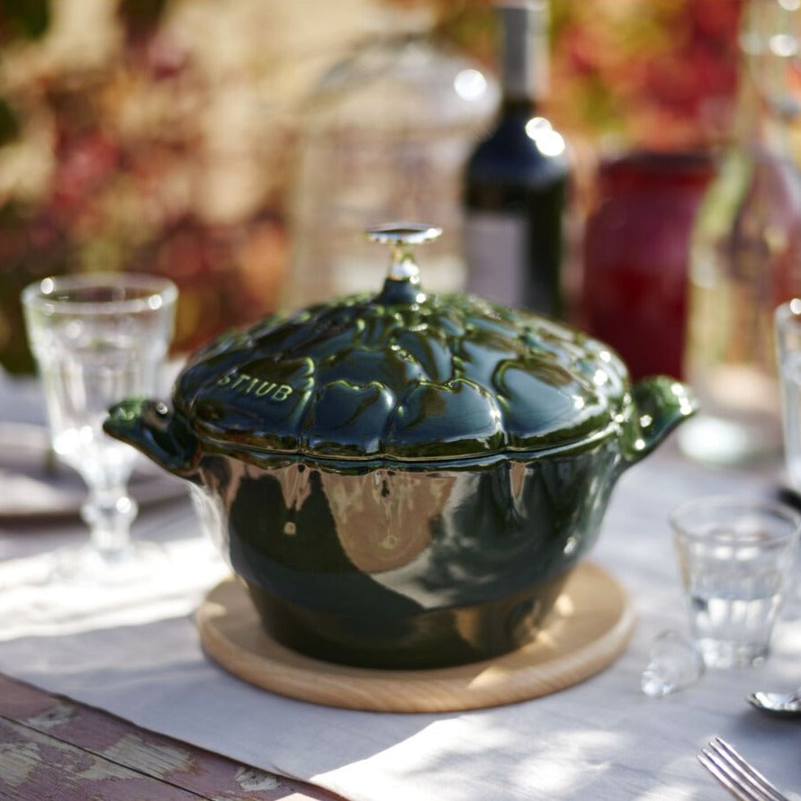 Staub Artichoke Cocotte, 3.2 qt, Basil