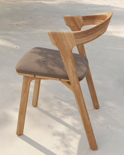 Bok Outdoor Dining Chair Cushion, Mocha Fabric