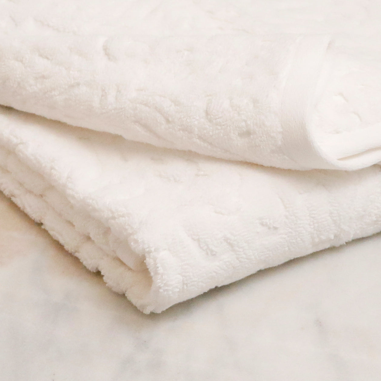 Firenze Washcloth, White