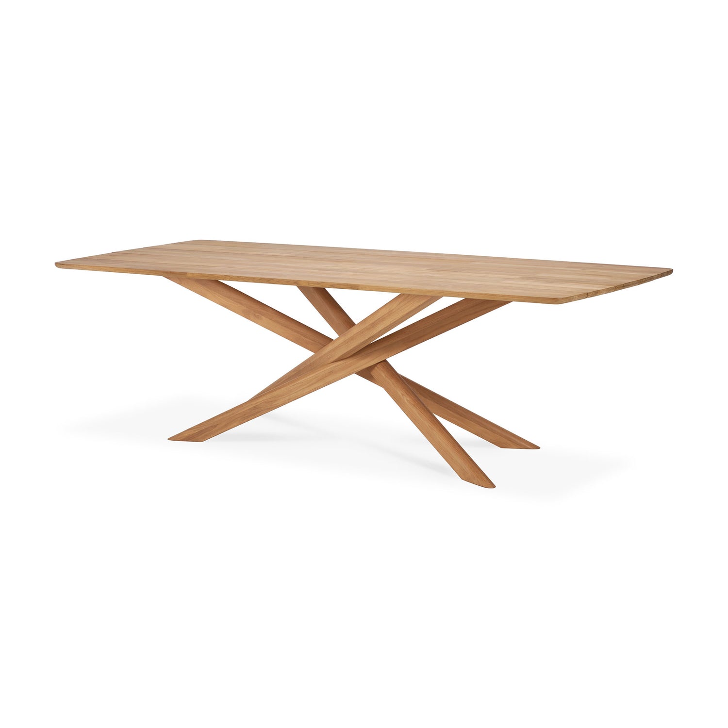 Mikado Solid Teak Outdoor Dining Table, 94.5&quot;