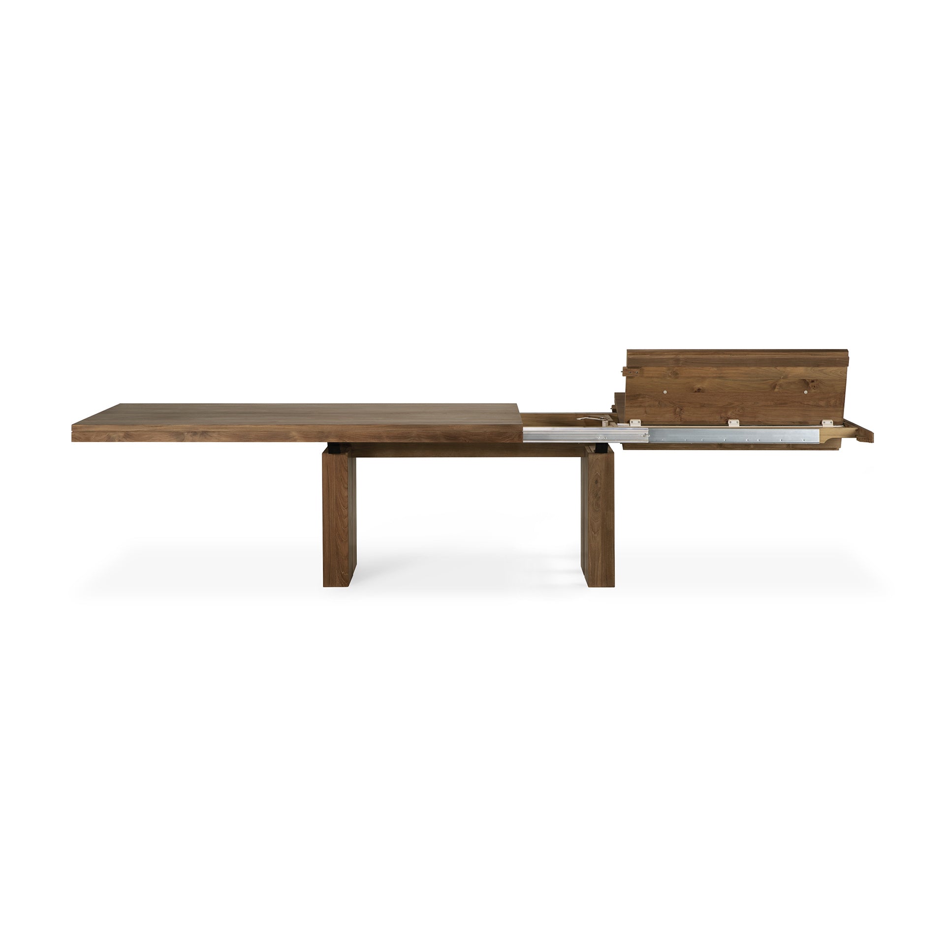 Double Extendable Dining Table, Teak