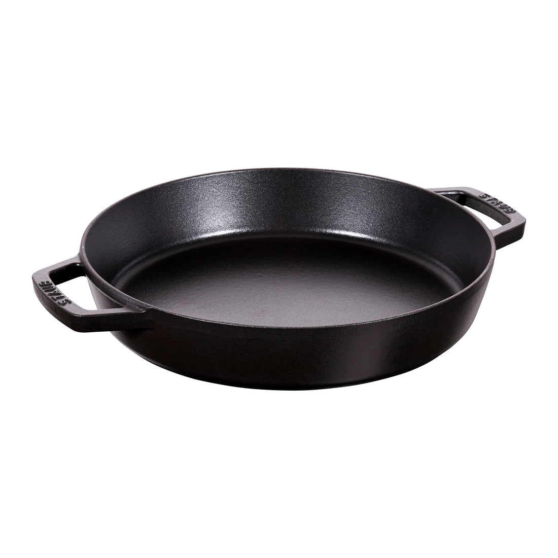 Staub Double Handle Fry Pan, 13&quot;, Black