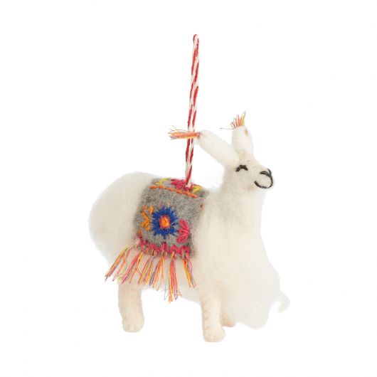 Nepal buy Hand Pressed Sheep Wool Llama Felt Planter