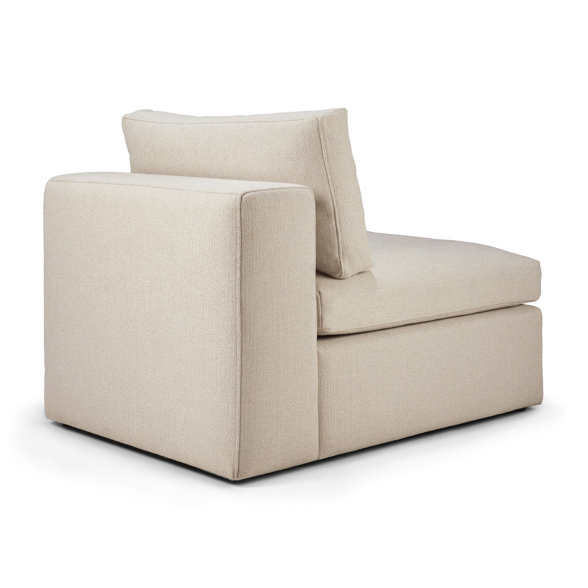 Mellow Single Seater Eco Fabric Sofa, Off White