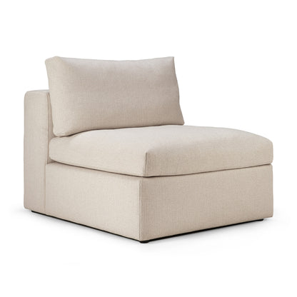 Mellow Single Seater Eco Fabric Sofa, Off White