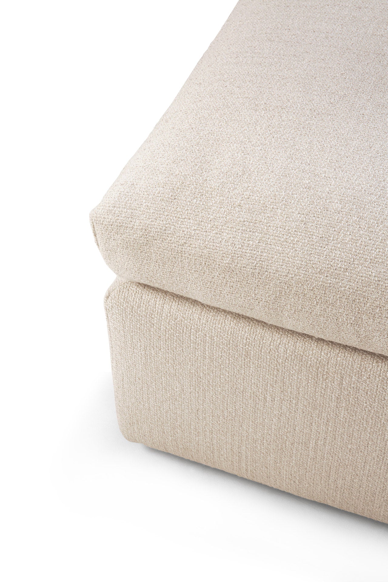 Mellow Footstool Eco Fabric Sofa, Off White