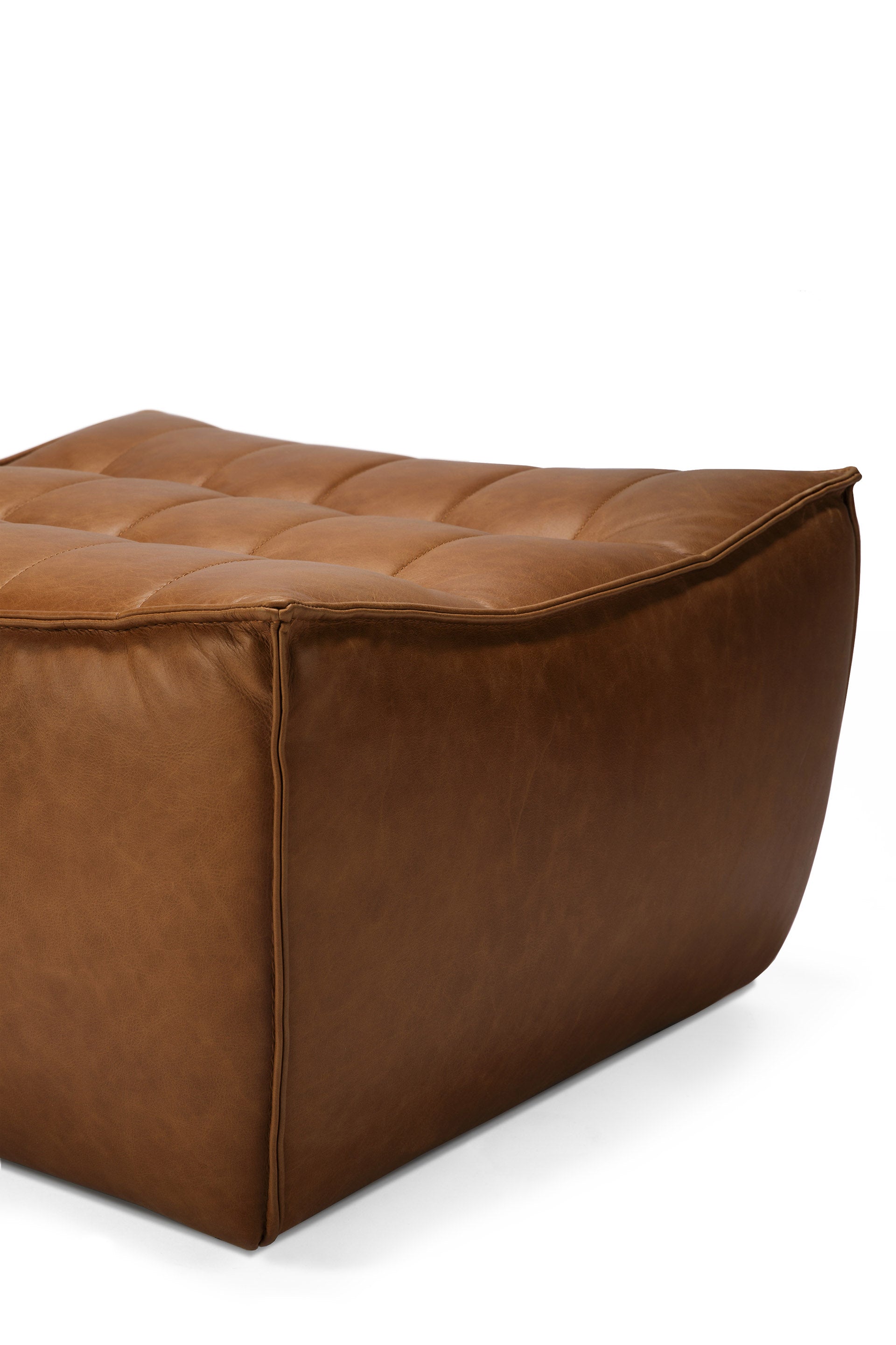 N701 Footstool, Old Saddle Leather