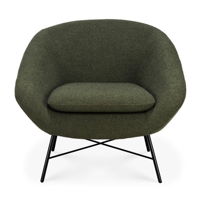 Barrow Lounge Chair, Pine Green