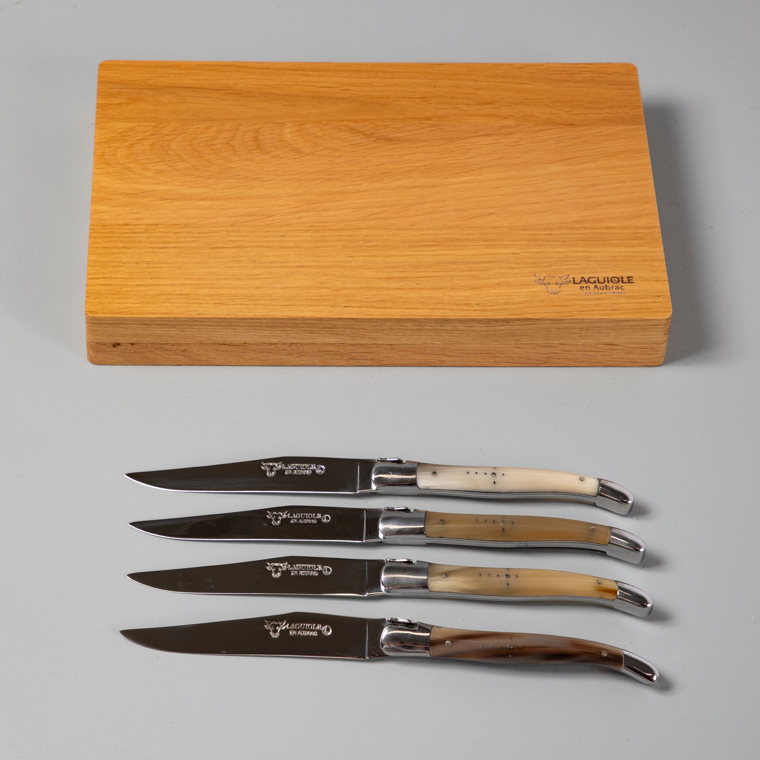 Handcrafted Horn Cheese Knives - Set of 4