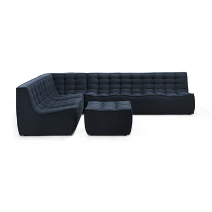 N701 Eco Fabric Footstool, Graphite