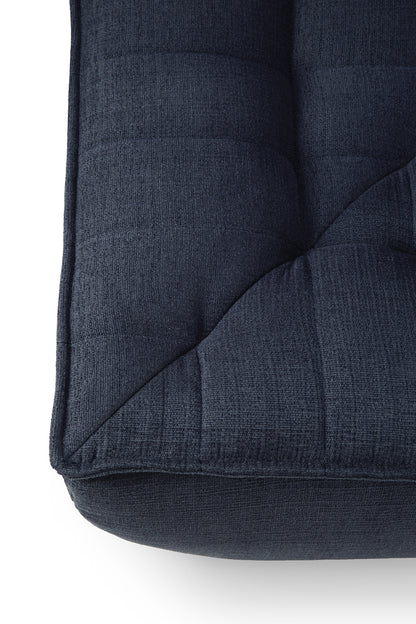 N701 Round Corner Eco Fabric Sofa, Graphite