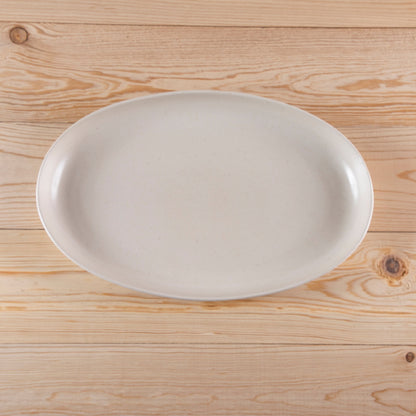 Pacifica 12&quot; Oval Platter, Vanilla
