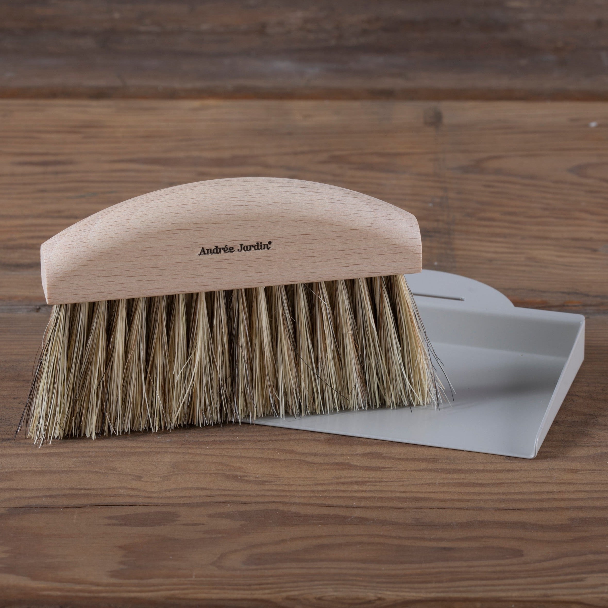 Table Brush and Dustpan Set, Grey