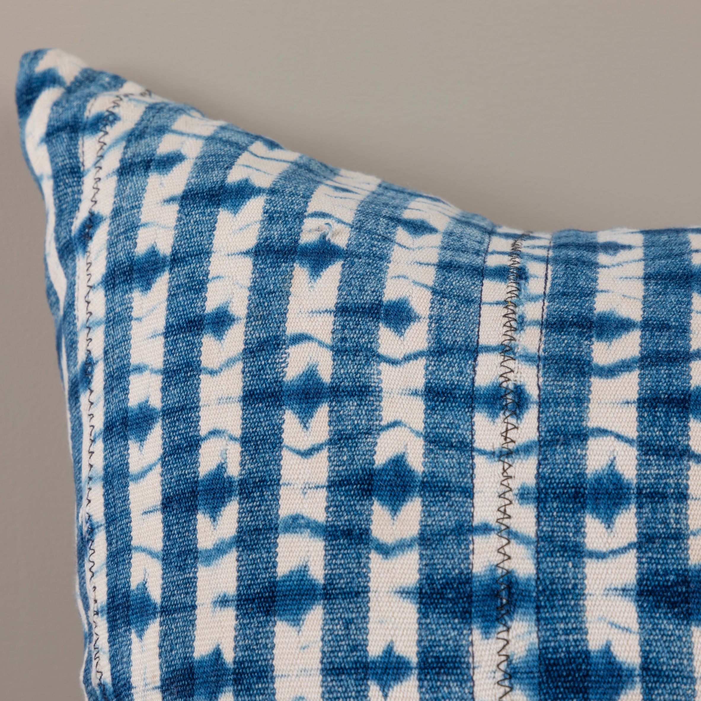 Indigo blue online pillows