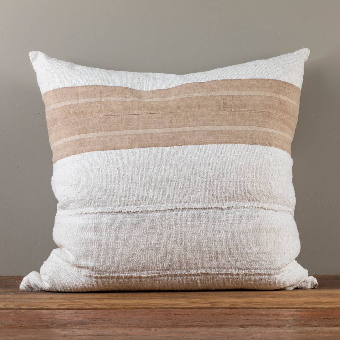 Freddie Ivory/Charcoal Pillow