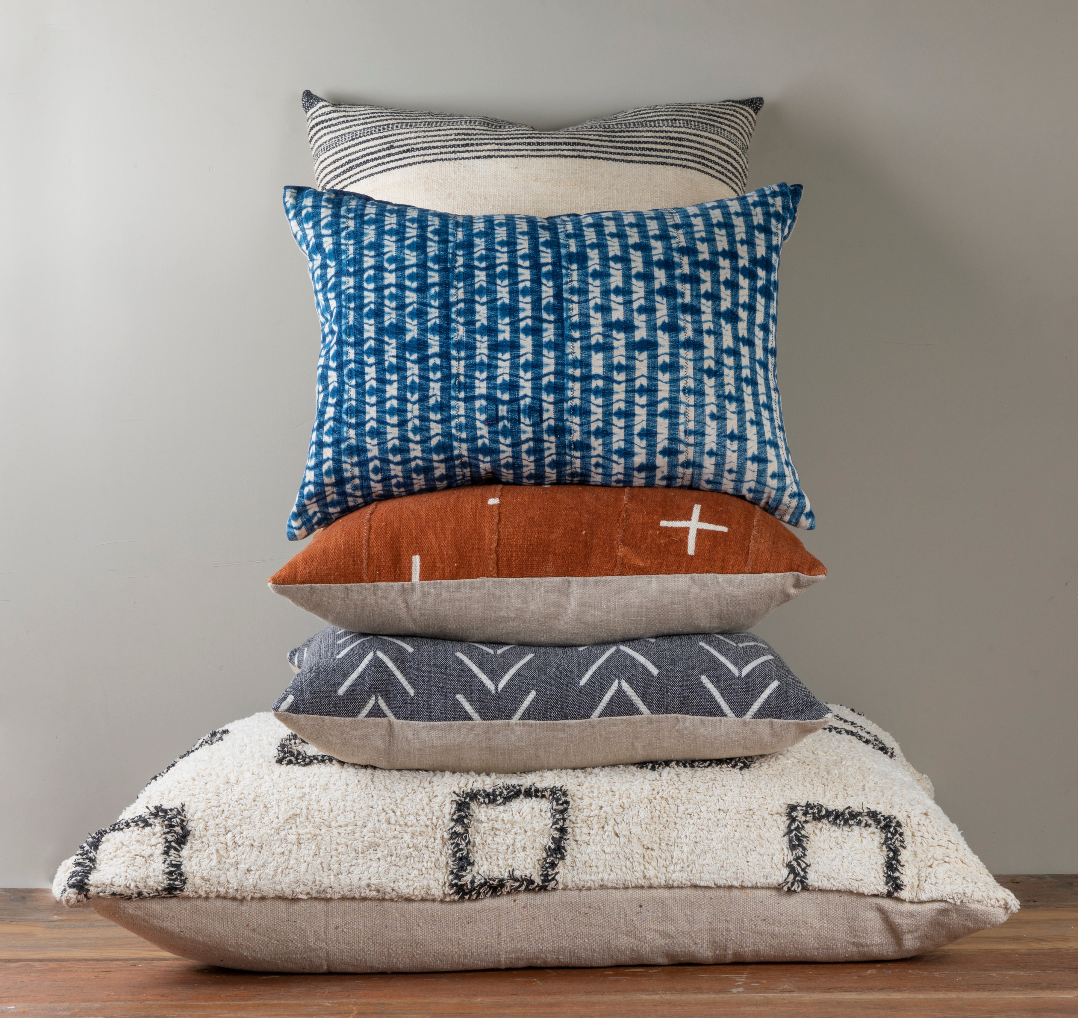 Indigo Sea Lumbar Pillow