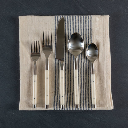 Everyday Stainless with Ivory Resin Inlay Flatware