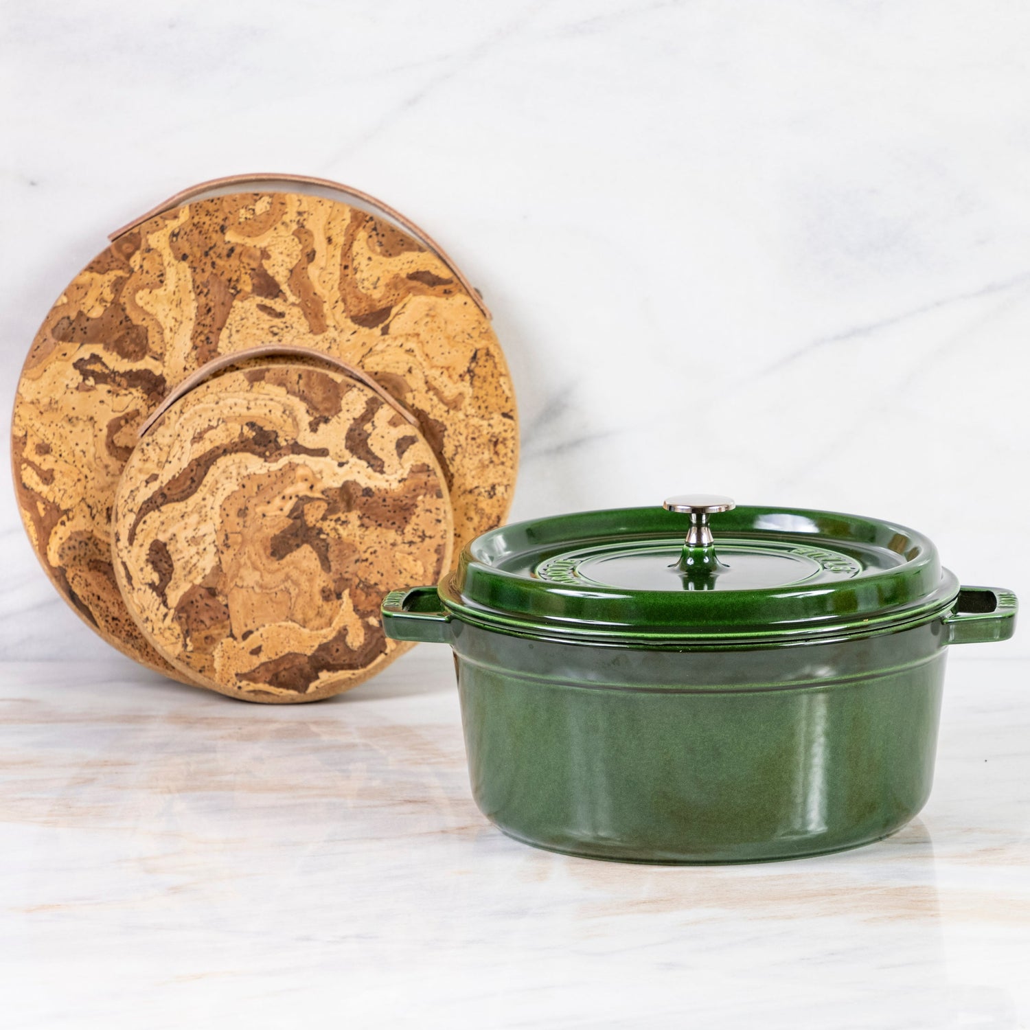 Staub Round Cocotte, Basil – Be Home - Main Image