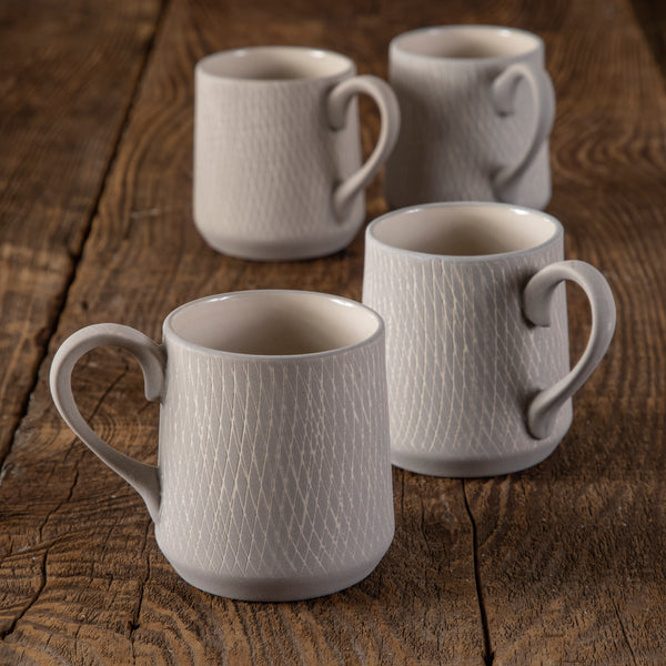 Jade Crosshatch Espresso Cups, Set of 4 – Be Home