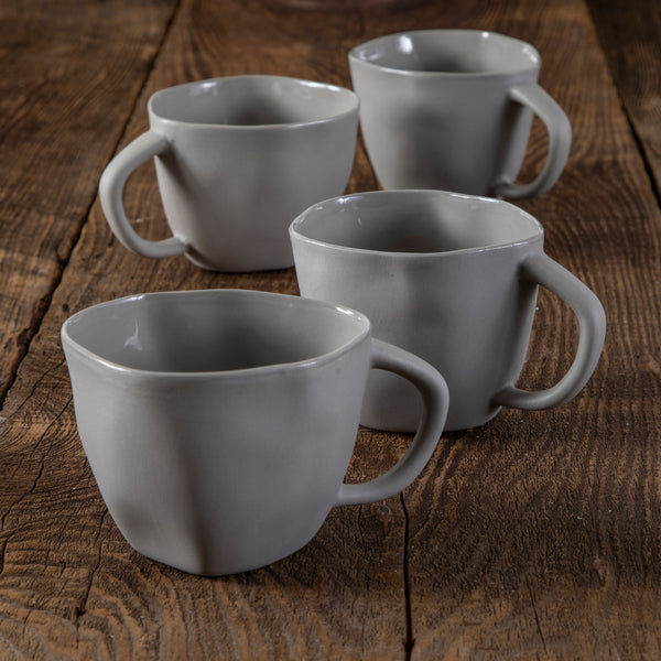 Tam Stoneware Cappuccino Cup, Slate, Set of 4 – Be Home