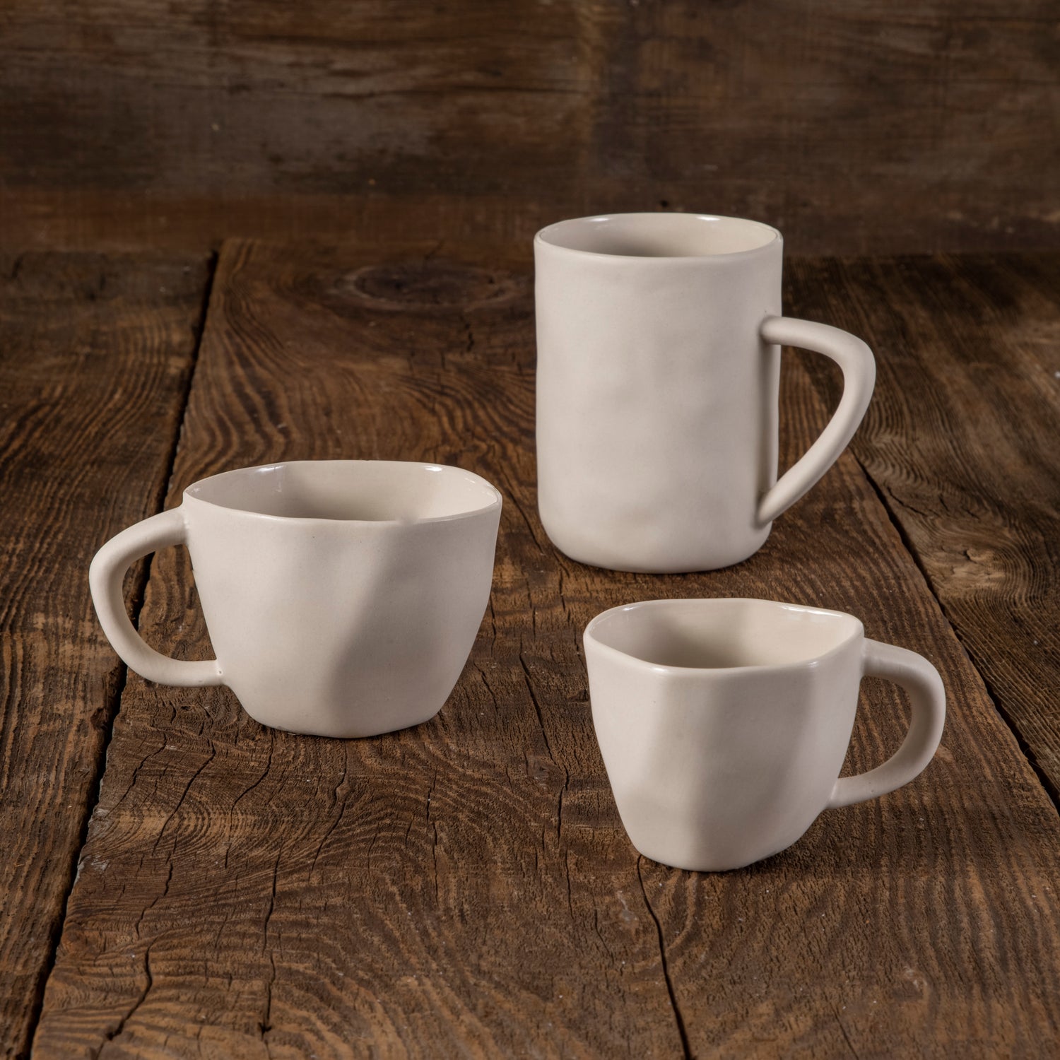 Tam Stoneware Cappuccino Cup, Pearl