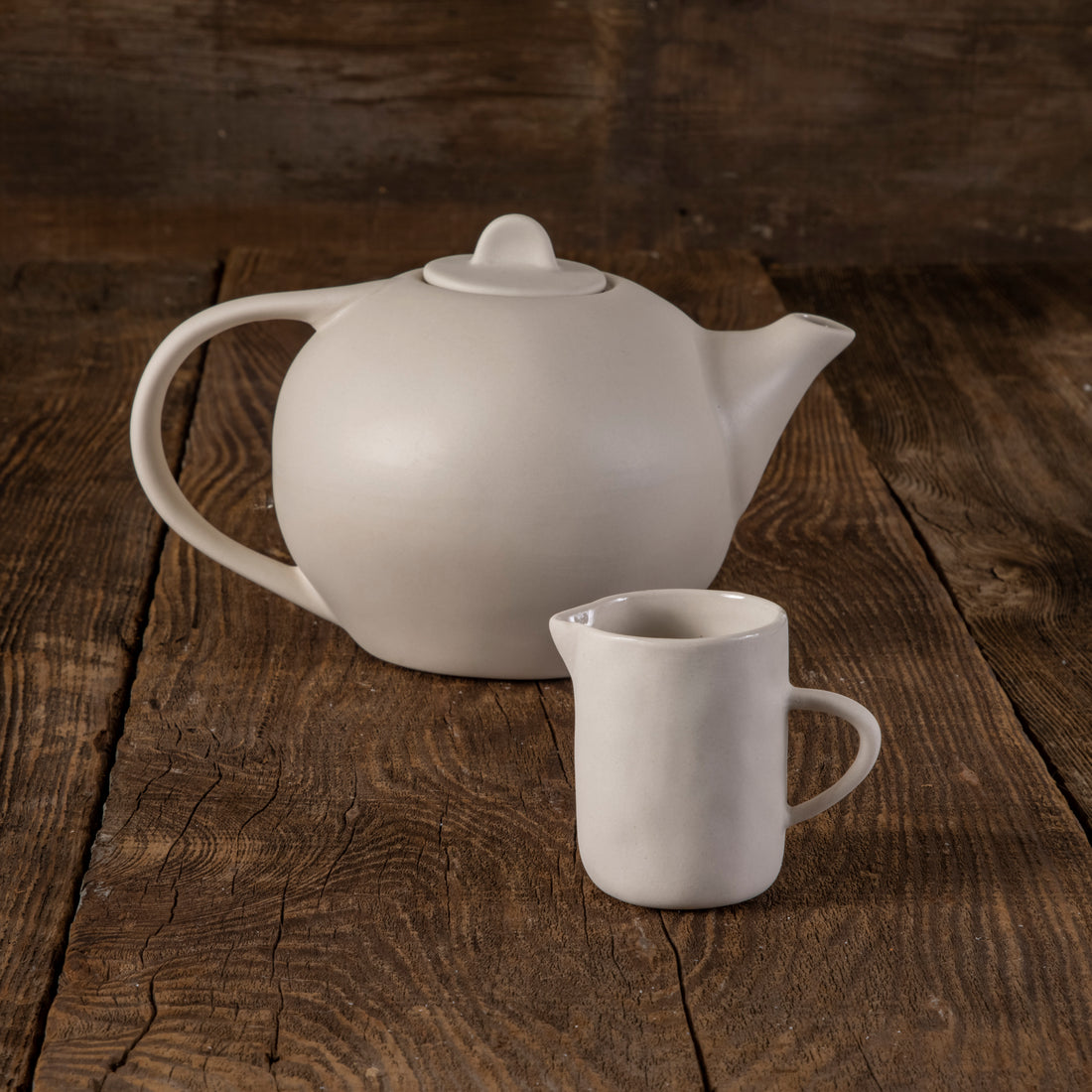 Tam Stoneware Teapot, Pearl