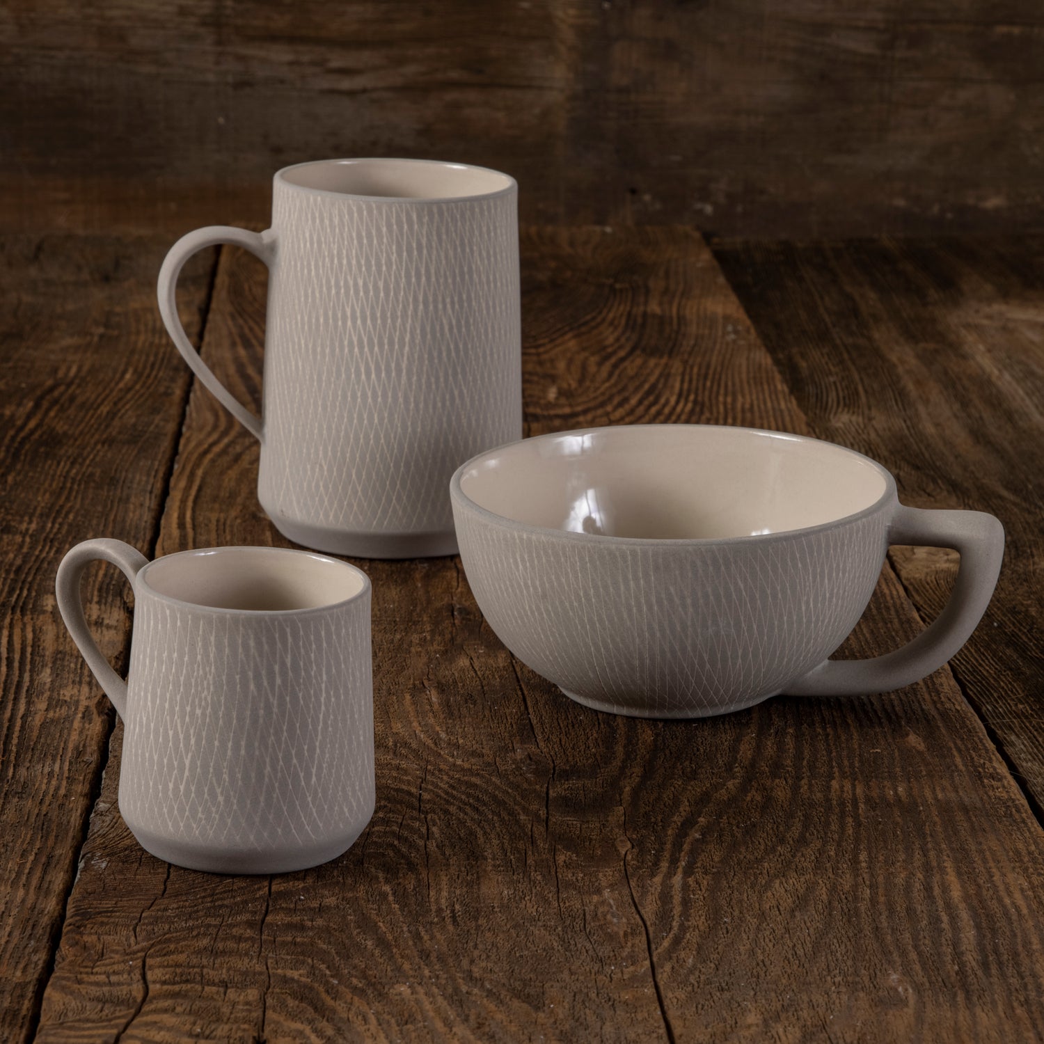 Cappuccino Cup and Saucer - White/brown - Home All