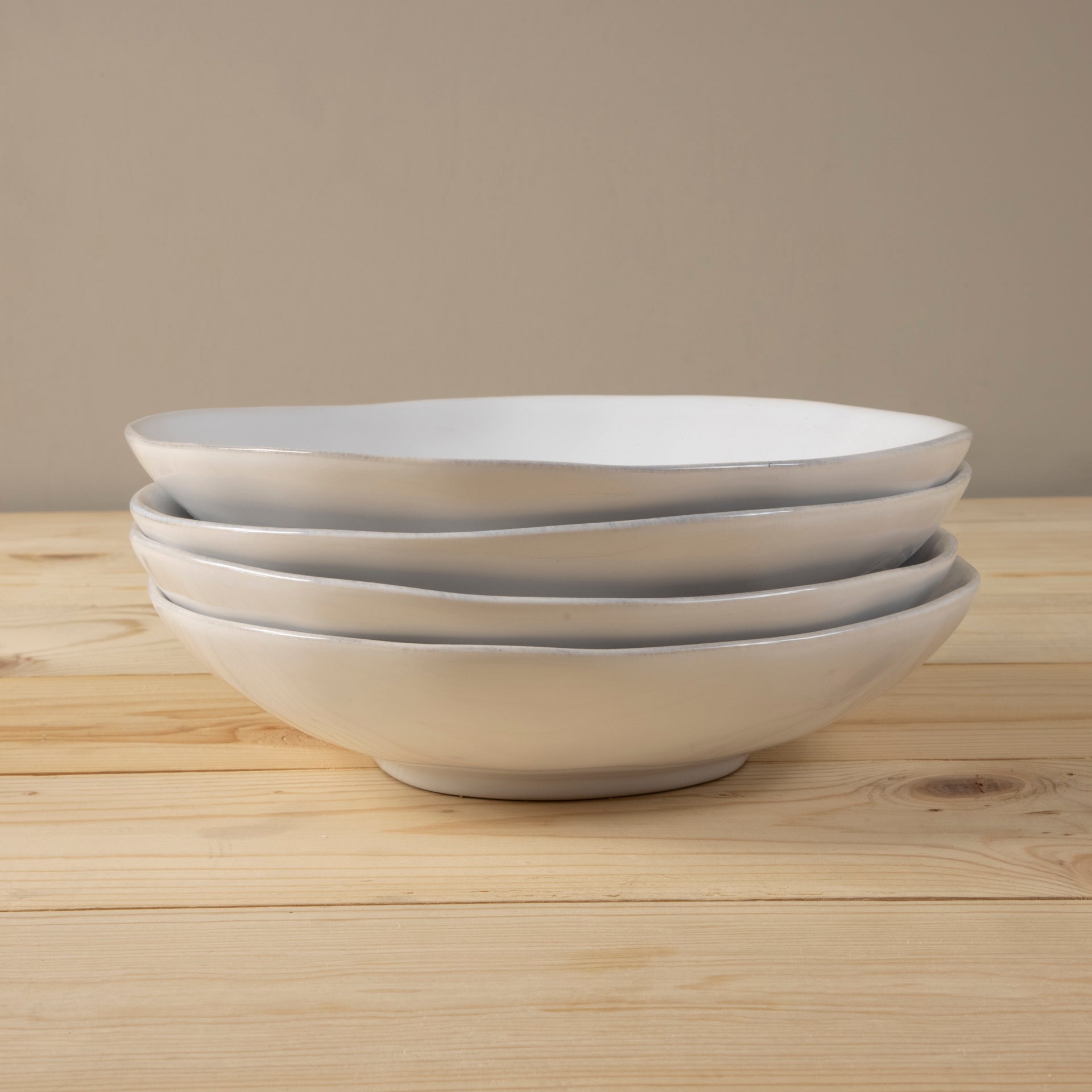 Livia Pasta Bowl, White, Set of 6
