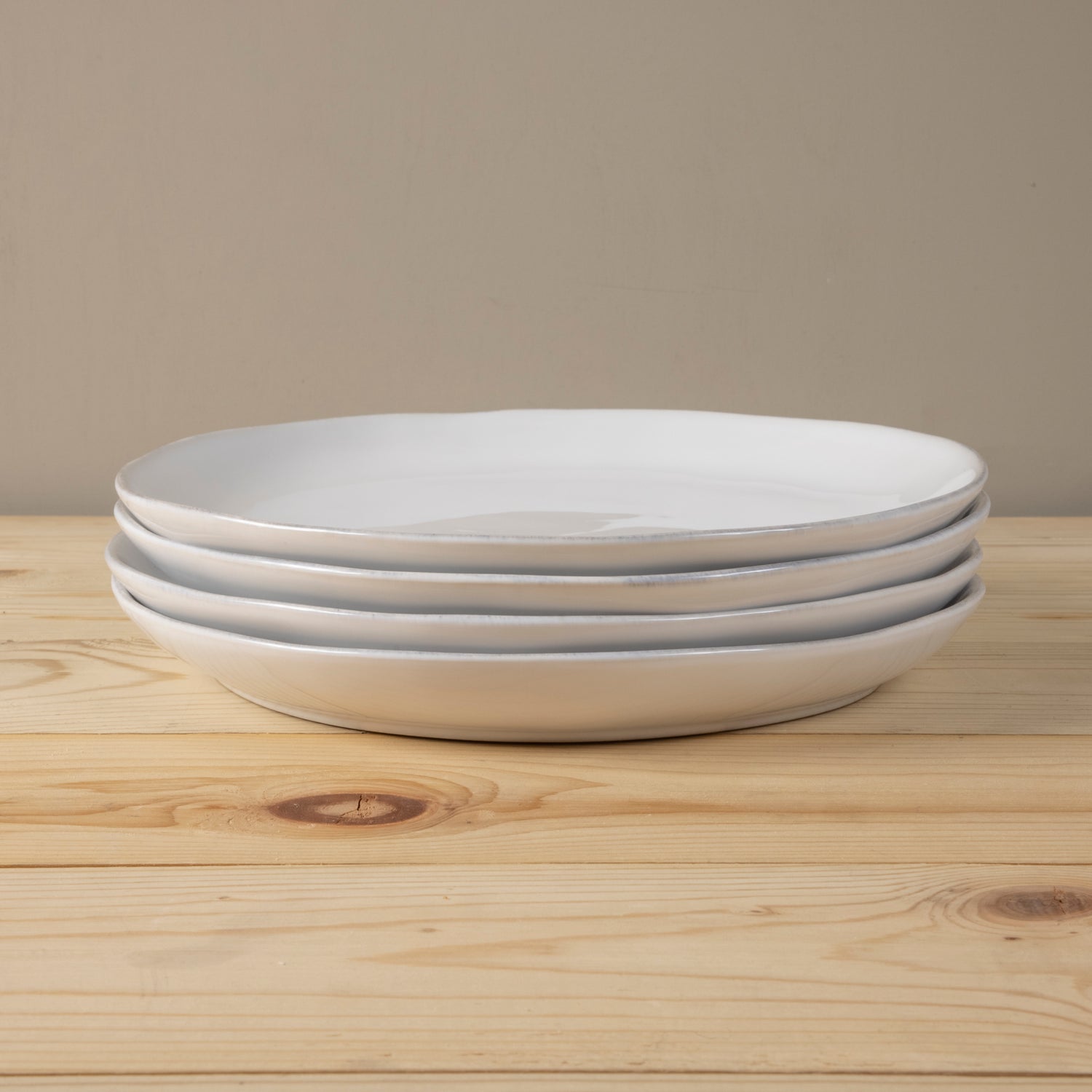 Livia Dinner Plate, White, Set of 6
