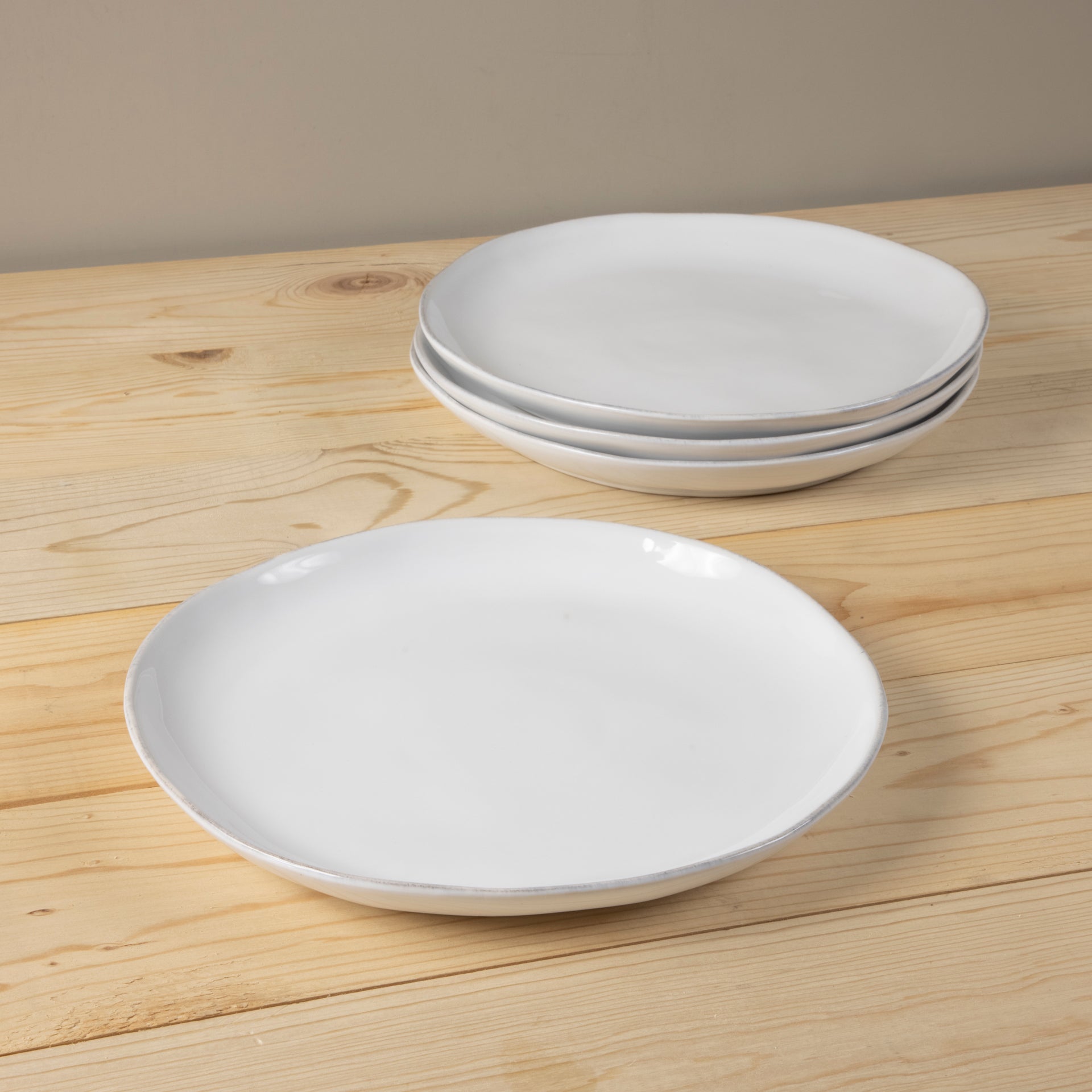 Livia Dinner Plate, White, Set of 6