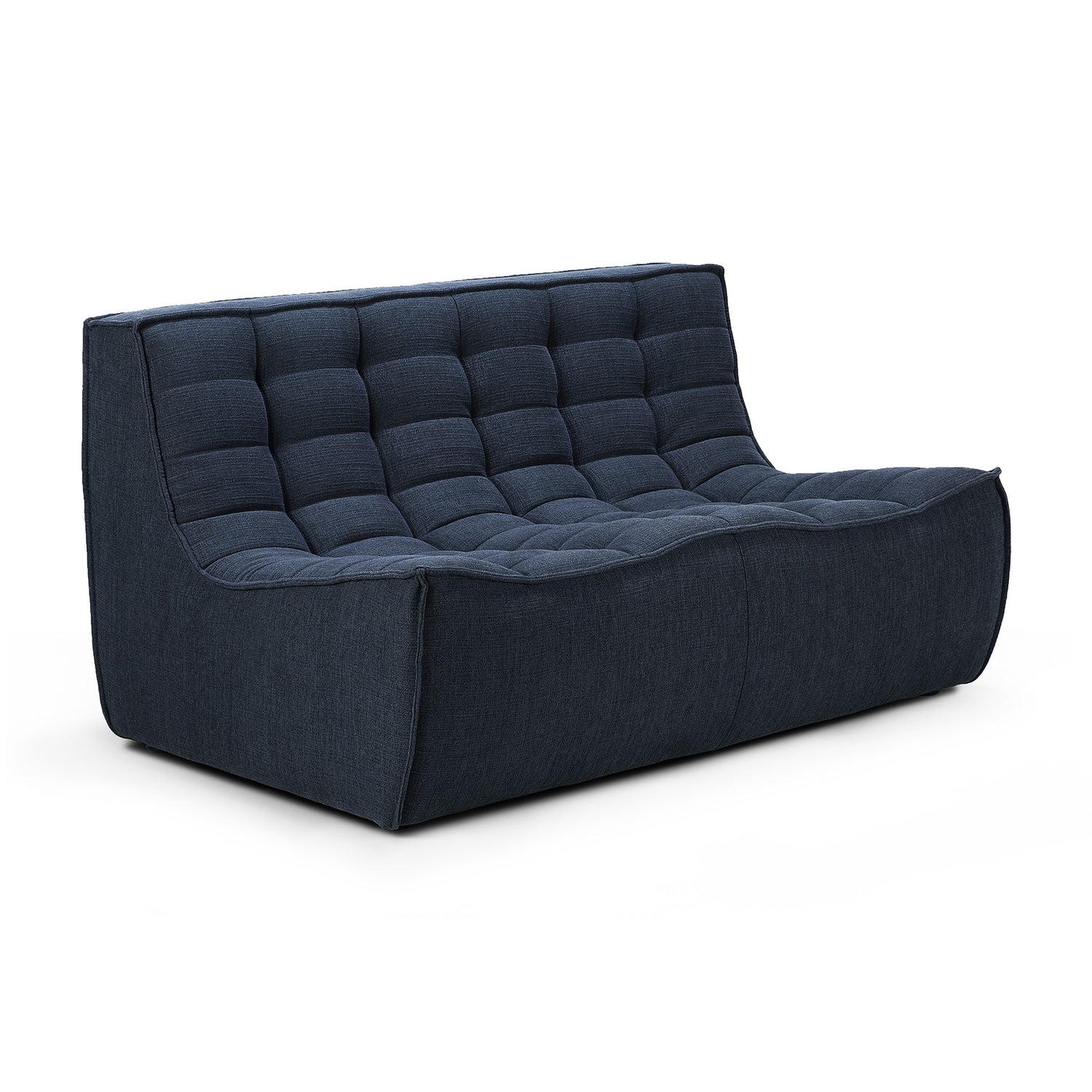 N701 2 Seater Eco Fabric Sofa, Graphite