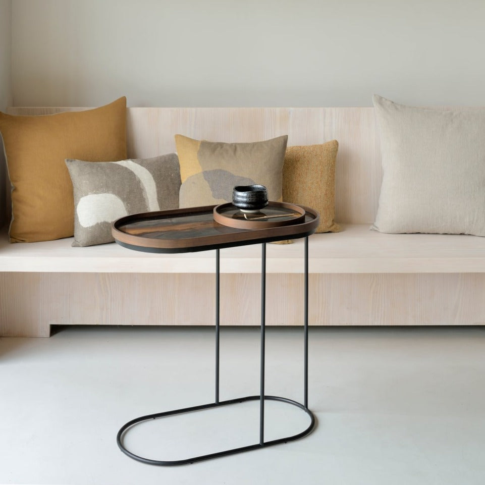 Oblong Tray Side Table (Tray Not Included)