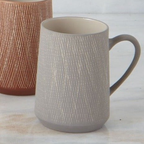 Sterling Crosshatch Mugs, Set of 4