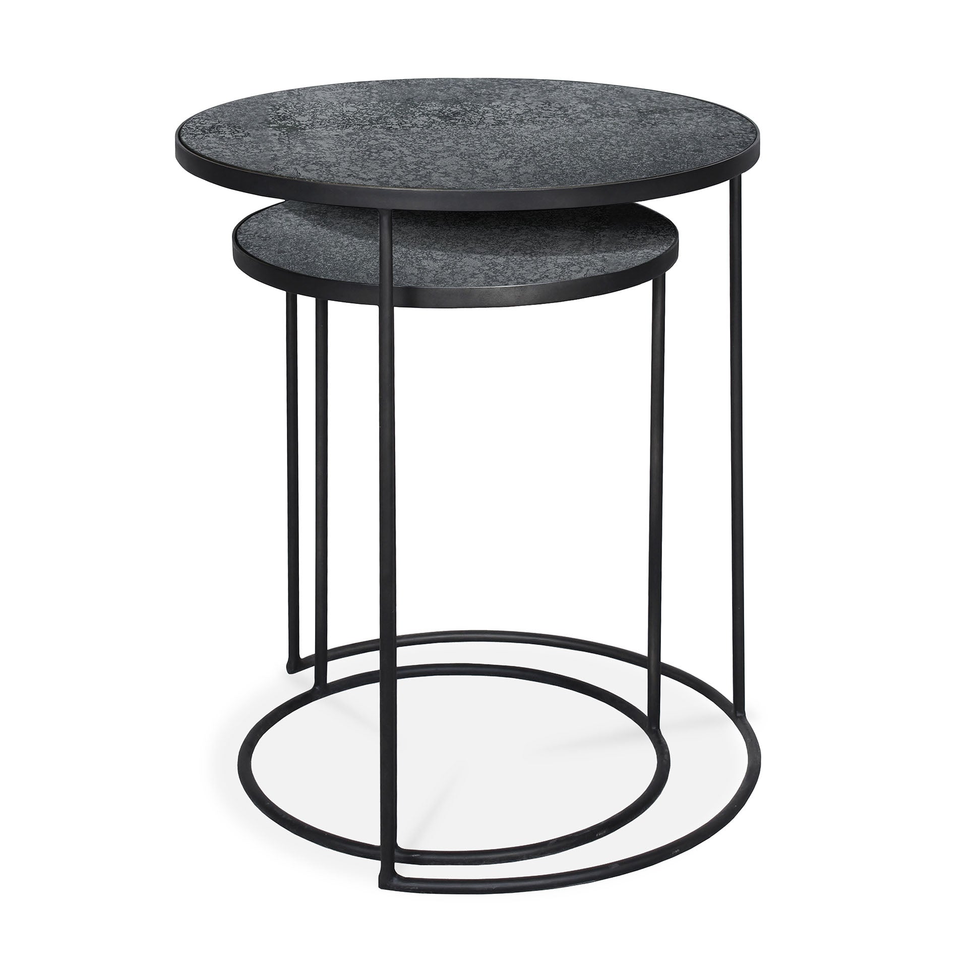 Nesting Side Table, Set Of 2, Charcoal