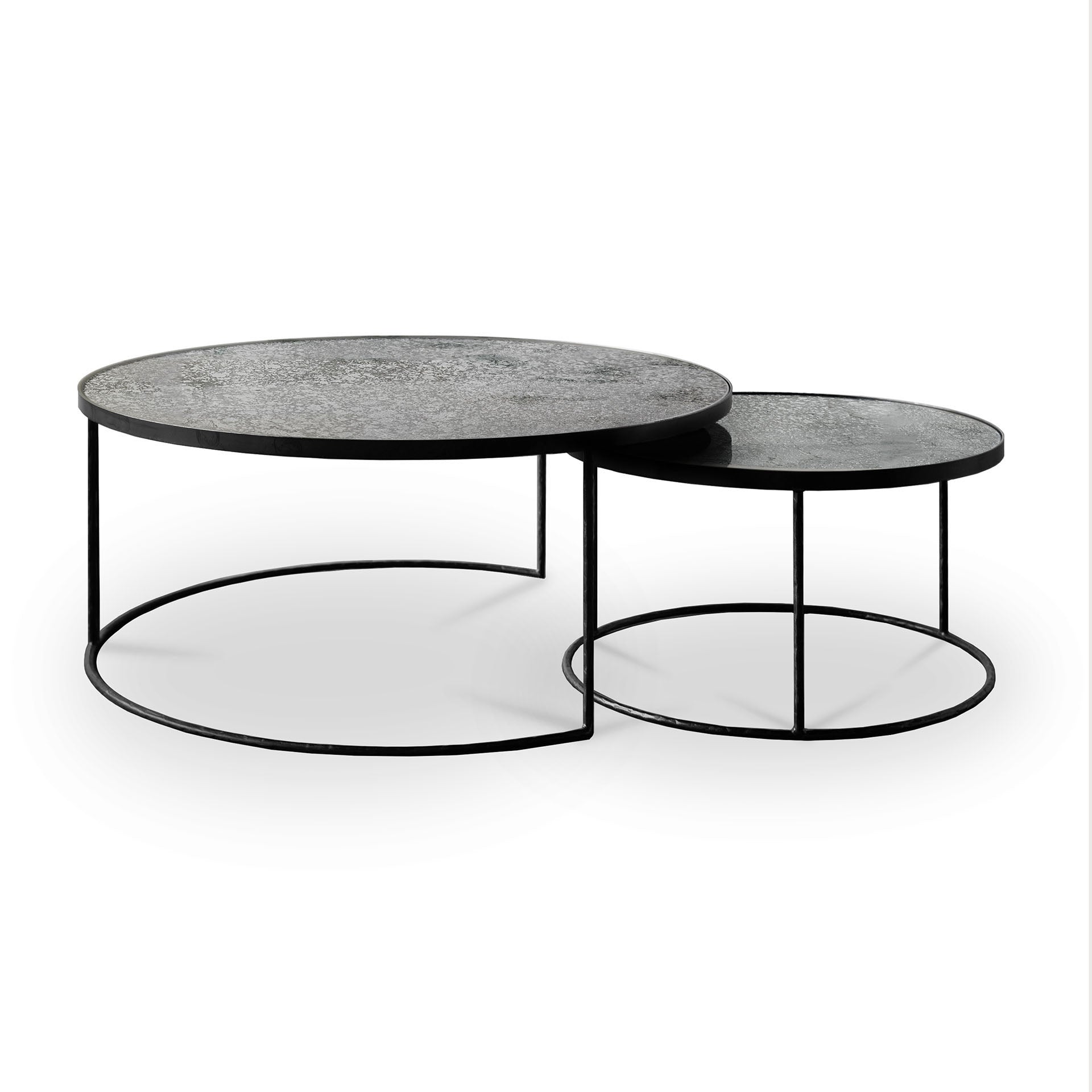 Nesting Coffee Table Set, Clear