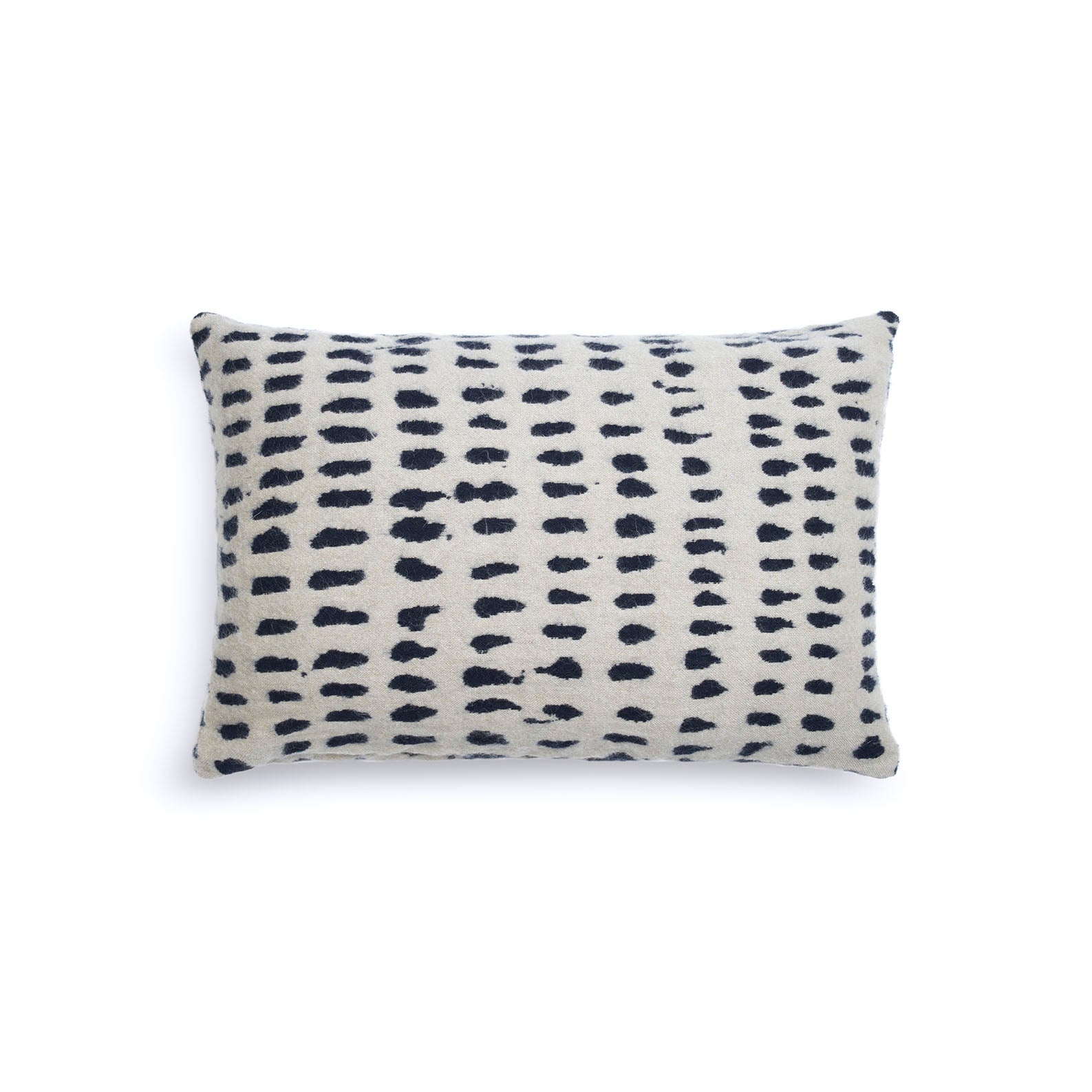 Dots Lumbar Pillow, Set of 2, White
