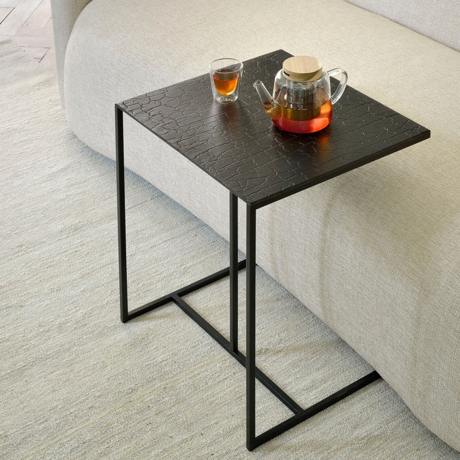 Triptic Side Table, Black