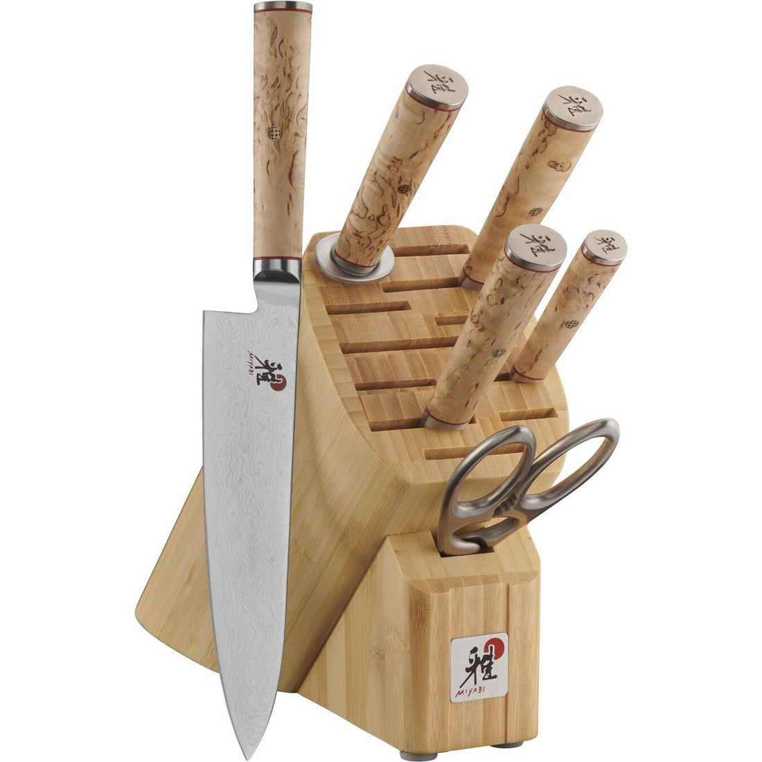 Miyabi Birchwood, 7pc Knife Block Set
