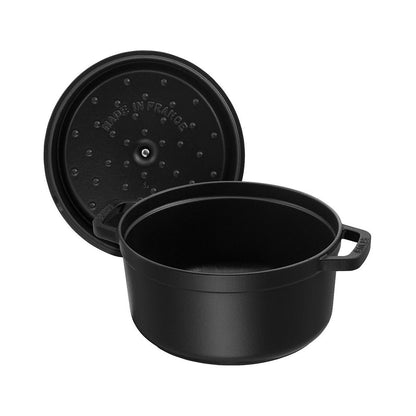 Staub Round Cocotte, 7qt, Black