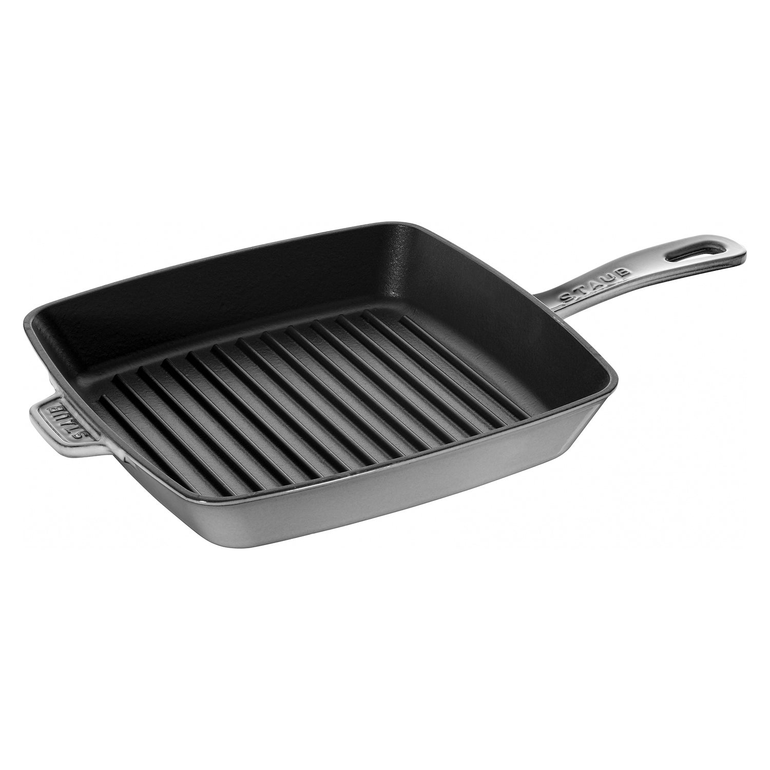 Staub Square Grill Pan, 10&quot;, Graphite Grey