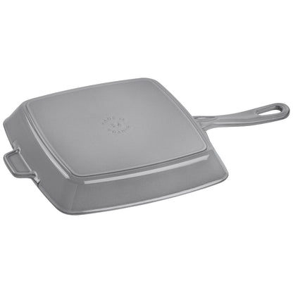 Staub Square Grill Pan, 10&quot;, Graphite Grey