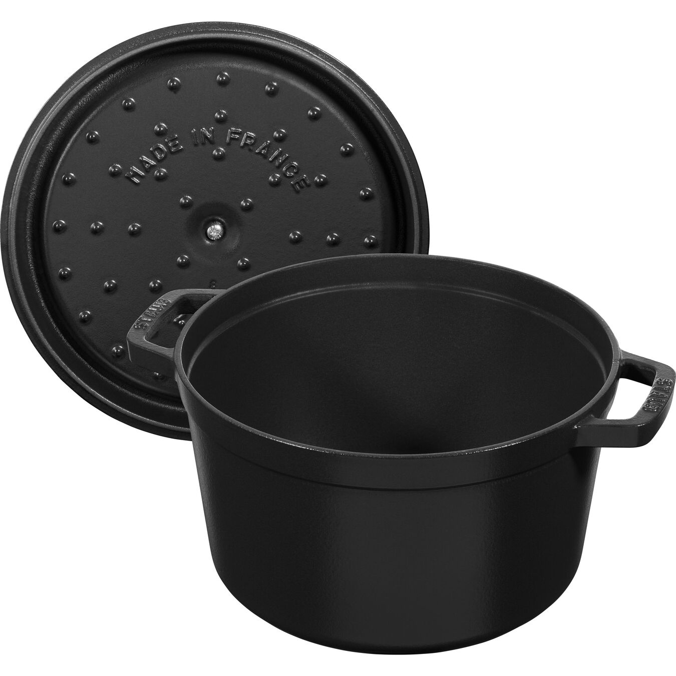Staub Tall Dutch Oven - 5-qt Cast Iron Cocotte - Matte Black – Cutlery and  More