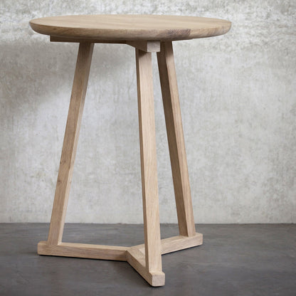 Tripod Side Table, Oak