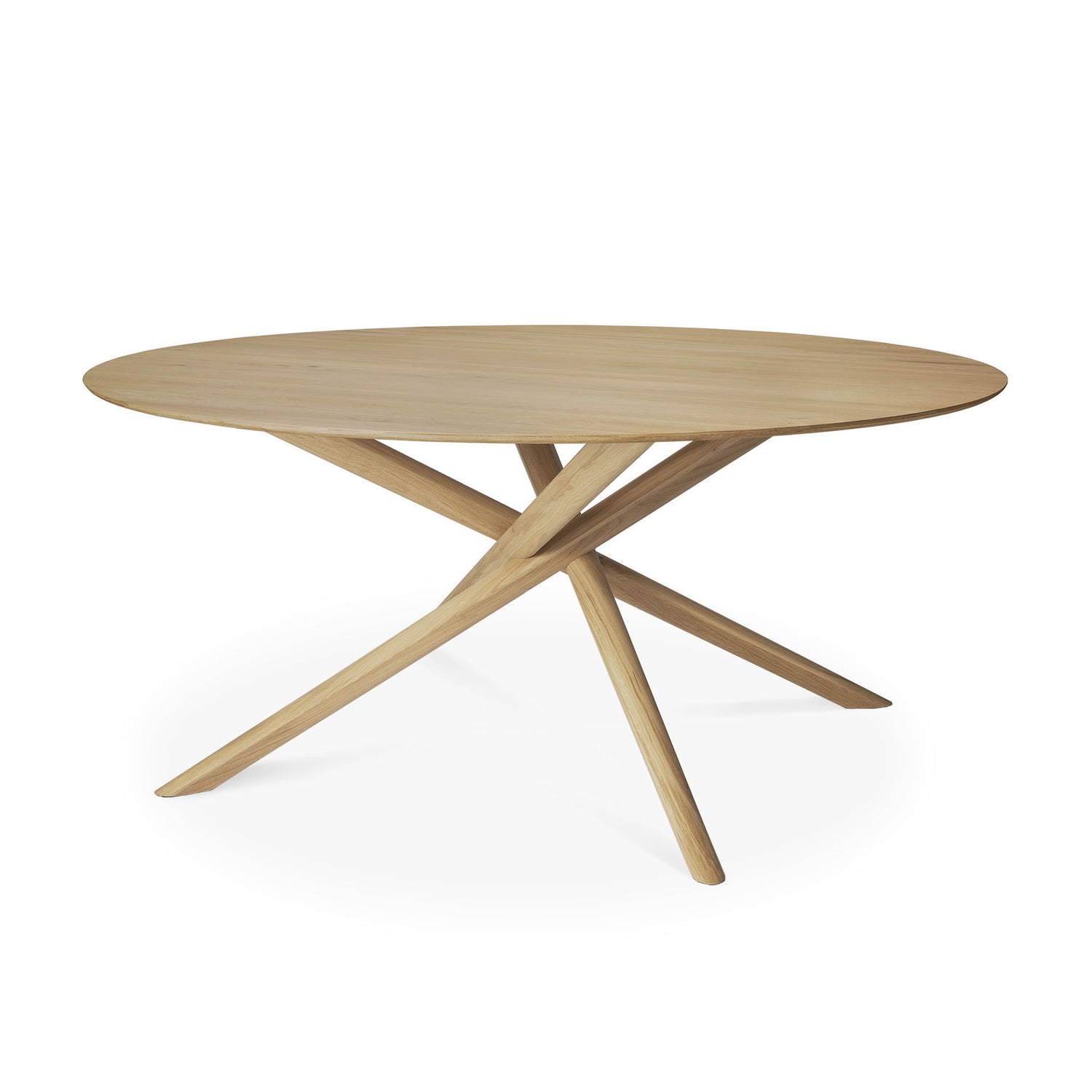 Mikado Solid Oak Round Dining Table