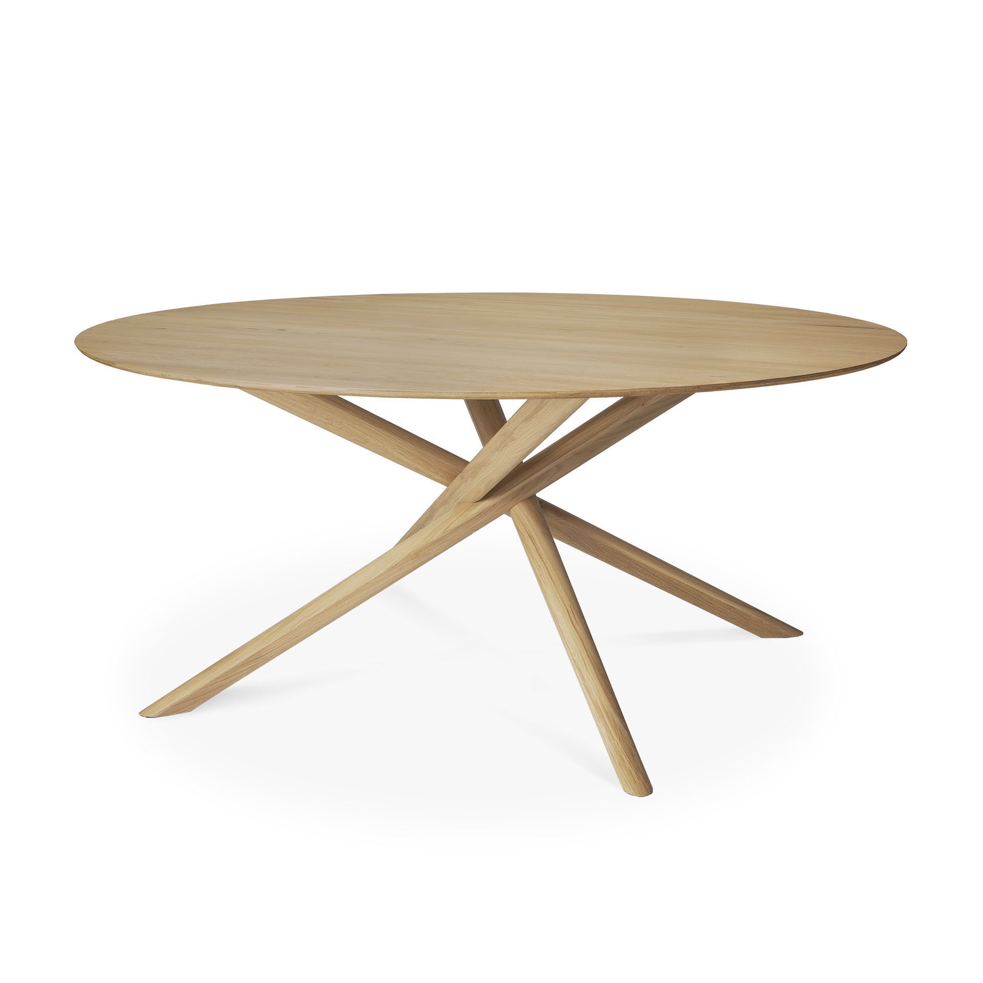 Mikado Solid Oak Round Dining Table