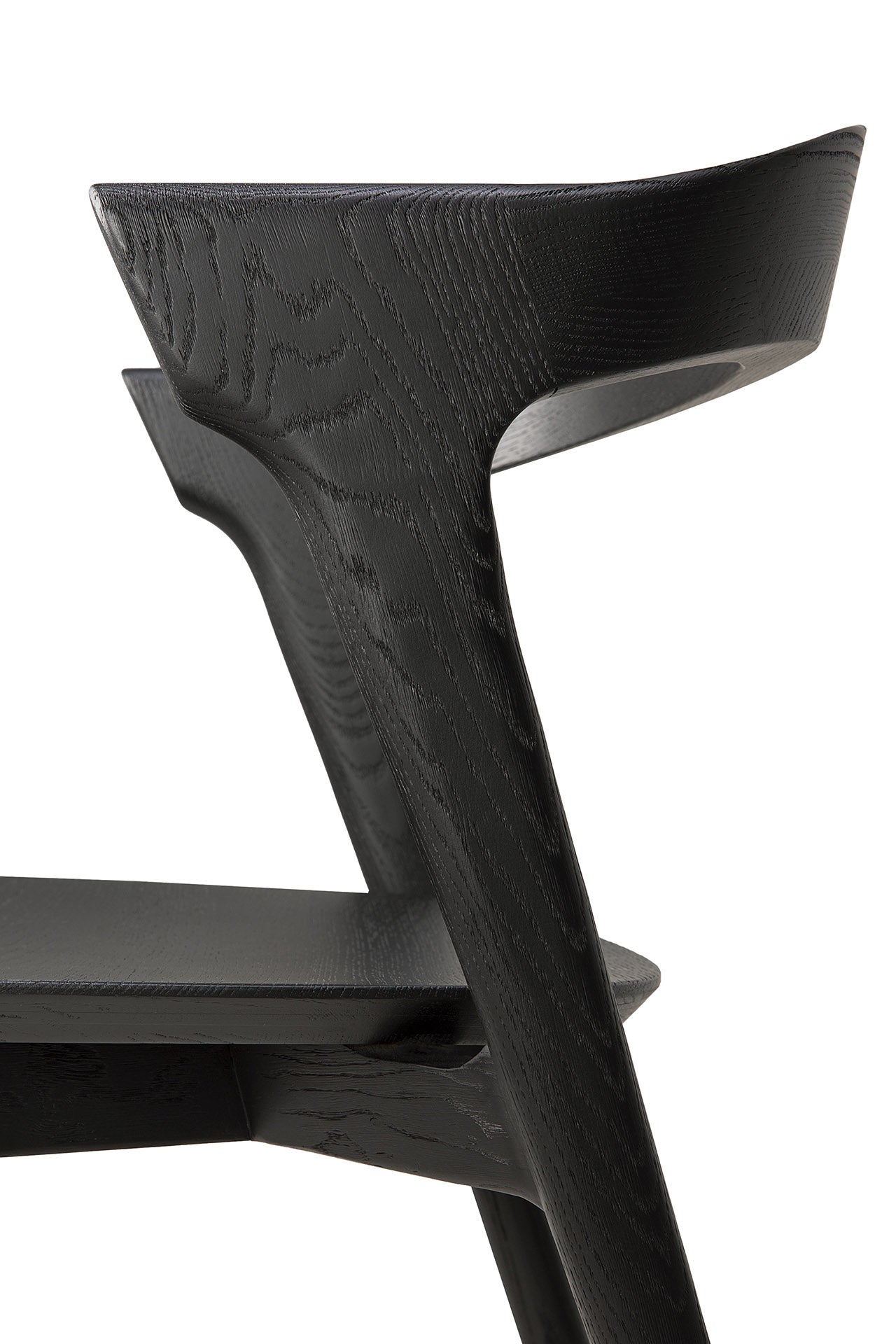 Bok Solid Black Oak Dining Chair