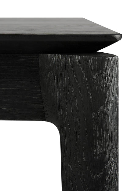 Bok Solid Black Oak Extendable Dining Table, 63&quot;/ 94&quot;