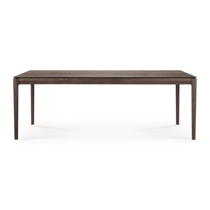 Bok Solid Brown Oak Dining Table, 87&quot;