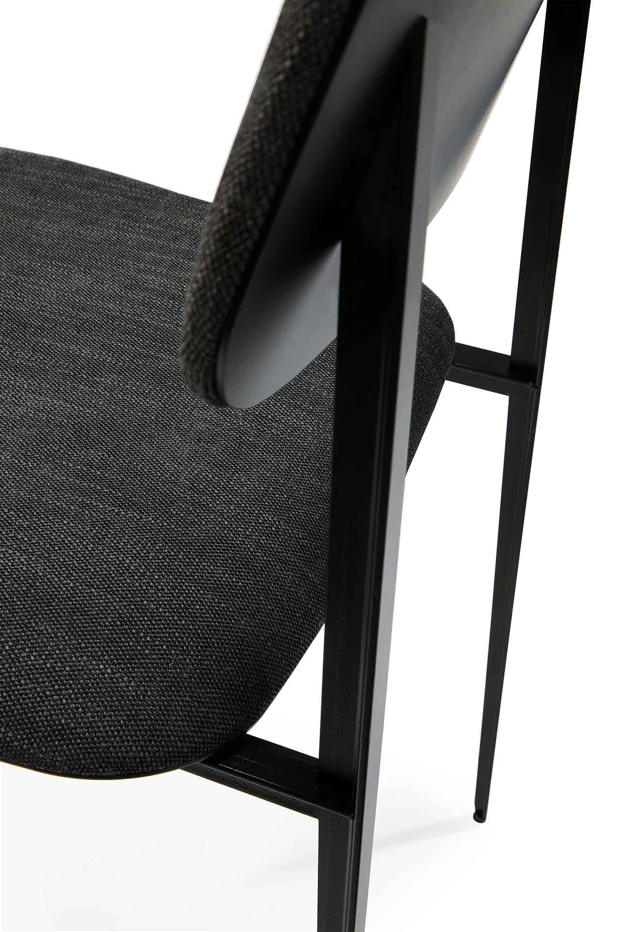 DC Fabric Dining Chair, Dark Grey